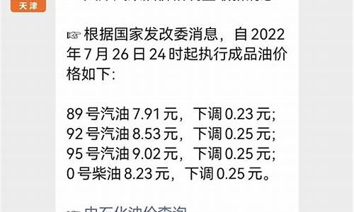 天津油价下一轮调整最新消息_天津油价调整最新消息价格